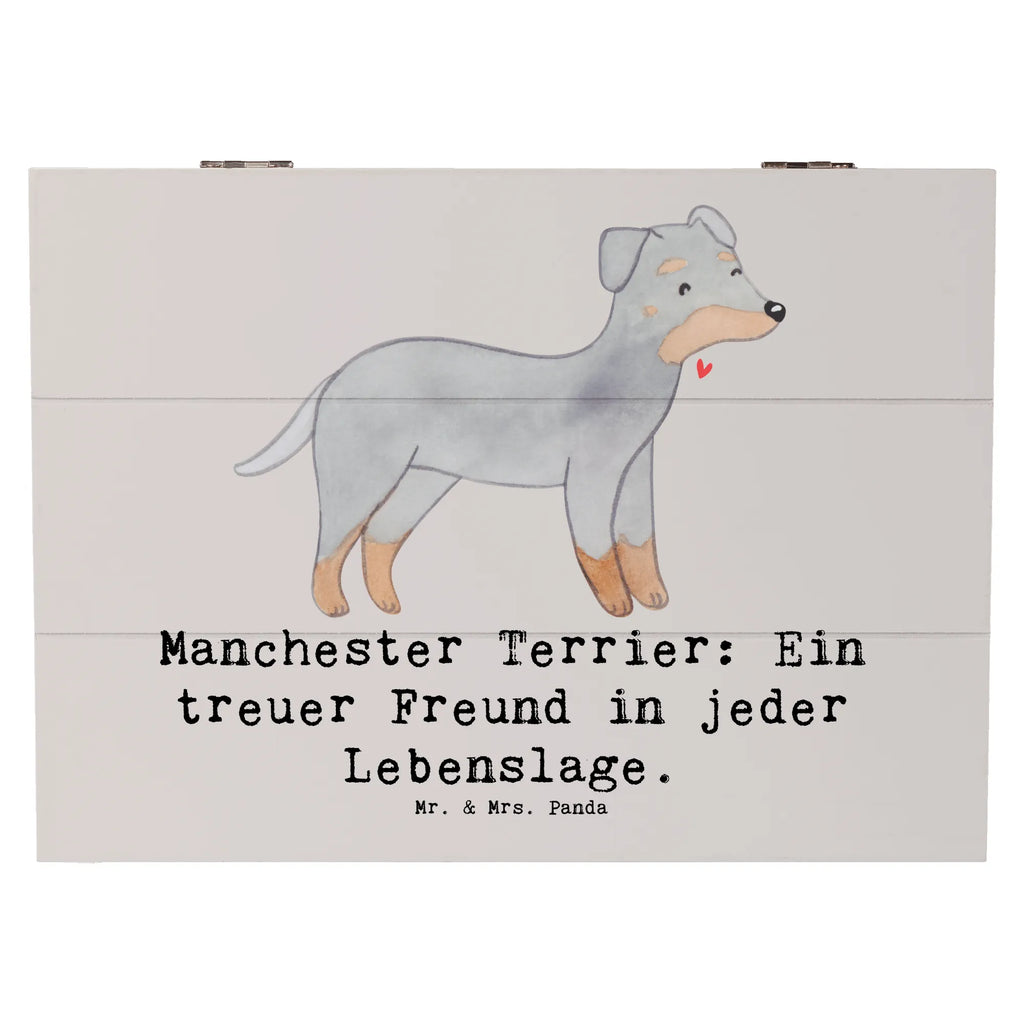 Holzkiste Manchester Terrier Freundschaft Holzkiste, Kiste, Schatzkiste, Truhe, Schatulle, XXL, Erinnerungsbox, Erinnerungskiste, Dekokiste, Aufbewahrungsbox, Geschenkbox, Geschenkdose, Hund, Hunderasse, Rassehund, Hundebesitzer, Geschenk, Tierfreund, Schenken, Welpe