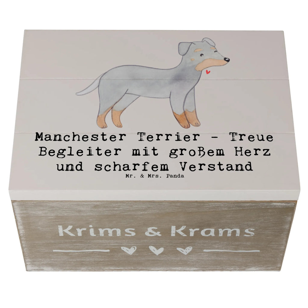 Holzkiste Manchester Terrier Begleiter Holzkiste, Kiste, Schatzkiste, Truhe, Schatulle, XXL, Erinnerungsbox, Erinnerungskiste, Dekokiste, Aufbewahrungsbox, Geschenkbox, Geschenkdose, Hund, Hunderasse, Rassehund, Hundebesitzer, Geschenk, Tierfreund, Schenken, Welpe