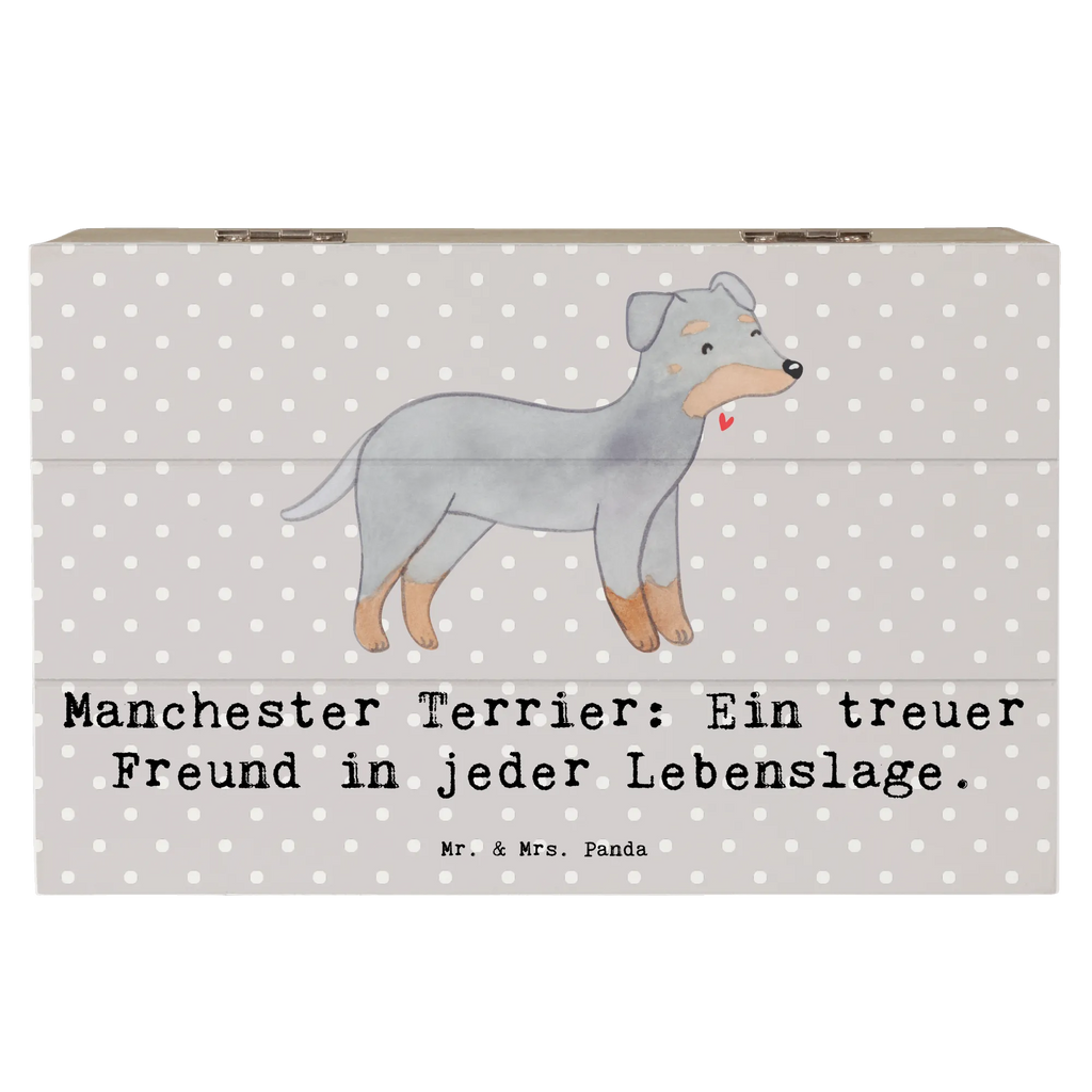 Holzkiste Manchester Terrier Freundschaft Holzkiste, Kiste, Schatzkiste, Truhe, Schatulle, XXL, Erinnerungsbox, Erinnerungskiste, Dekokiste, Aufbewahrungsbox, Geschenkbox, Geschenkdose, Hund, Hunderasse, Rassehund, Hundebesitzer, Geschenk, Tierfreund, Schenken, Welpe