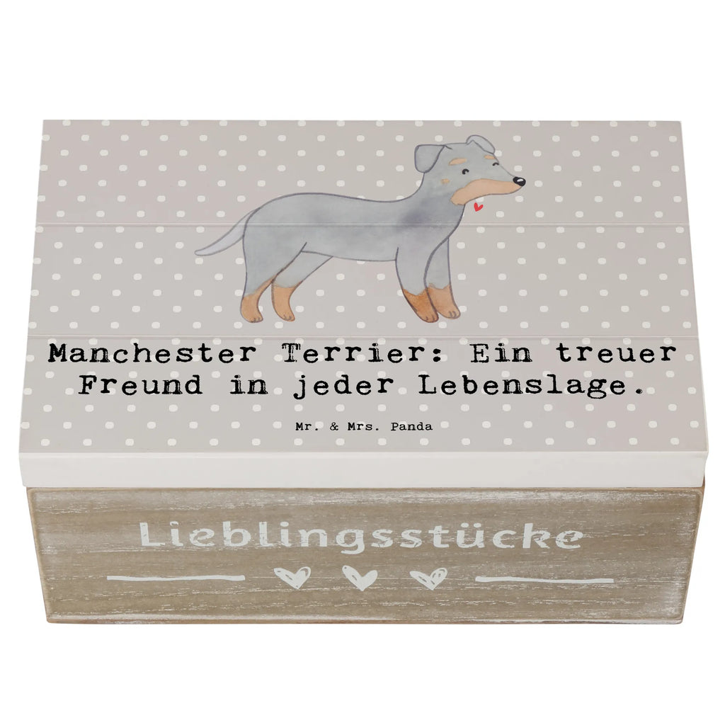 Holzkiste Manchester Terrier Freundschaft Holzkiste, Kiste, Schatzkiste, Truhe, Schatulle, XXL, Erinnerungsbox, Erinnerungskiste, Dekokiste, Aufbewahrungsbox, Geschenkbox, Geschenkdose, Hund, Hunderasse, Rassehund, Hundebesitzer, Geschenk, Tierfreund, Schenken, Welpe