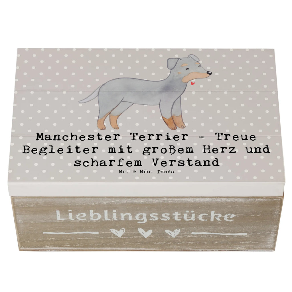 Holzkiste Manchester Terrier Begleiter Holzkiste, Kiste, Schatzkiste, Truhe, Schatulle, XXL, Erinnerungsbox, Erinnerungskiste, Dekokiste, Aufbewahrungsbox, Geschenkbox, Geschenkdose, Hund, Hunderasse, Rassehund, Hundebesitzer, Geschenk, Tierfreund, Schenken, Welpe