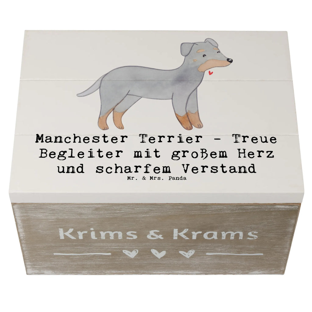 Holzkiste Manchester Terrier Begleiter Holzkiste, Kiste, Schatzkiste, Truhe, Schatulle, XXL, Erinnerungsbox, Erinnerungskiste, Dekokiste, Aufbewahrungsbox, Geschenkbox, Geschenkdose, Hund, Hunderasse, Rassehund, Hundebesitzer, Geschenk, Tierfreund, Schenken, Welpe