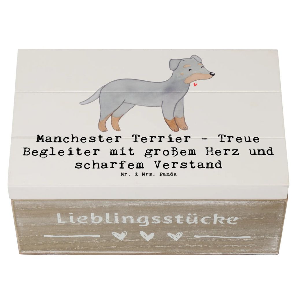 Holzkiste Manchester Terrier Begleiter Holzkiste, Kiste, Schatzkiste, Truhe, Schatulle, XXL, Erinnerungsbox, Erinnerungskiste, Dekokiste, Aufbewahrungsbox, Geschenkbox, Geschenkdose, Hund, Hunderasse, Rassehund, Hundebesitzer, Geschenk, Tierfreund, Schenken, Welpe