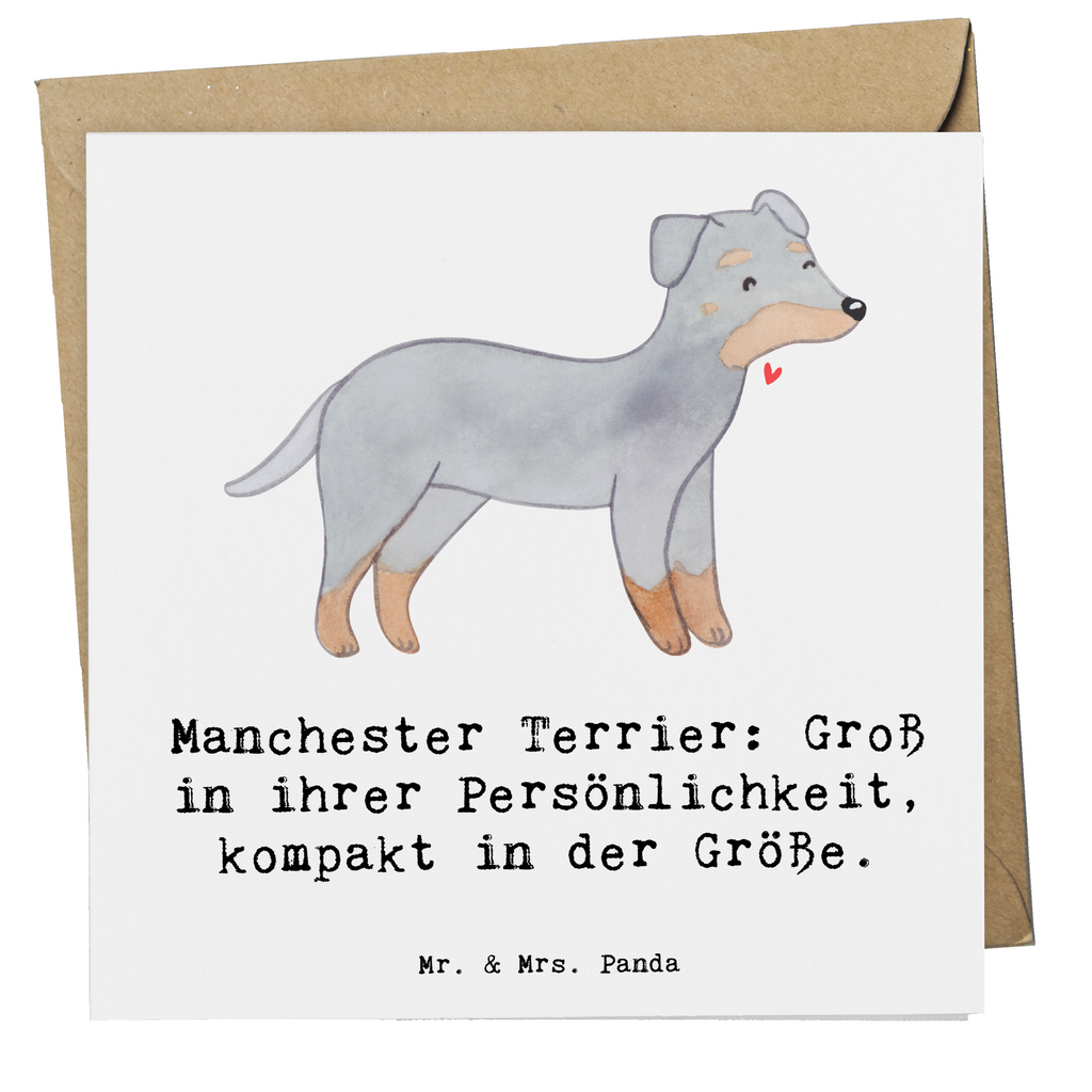 Deluxe Karte Manchester Terrier Persönlichkeit Karte, Grußkarte, Klappkarte, Einladungskarte, Glückwunschkarte, Hochzeitskarte, Geburtstagskarte, Hochwertige Grußkarte, Hochwertige Klappkarte, Hund, Hunderasse, Rassehund, Hundebesitzer, Geschenk, Tierfreund, Schenken, Welpe