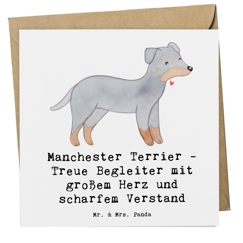 Deluxe Karte Manchester Terrier Begleiter Karte, Grußkarte, Klappkarte, Einladungskarte, Glückwunschkarte, Hochzeitskarte, Geburtstagskarte, Hochwertige Grußkarte, Hochwertige Klappkarte, Hund, Hunderasse, Rassehund, Hundebesitzer, Geschenk, Tierfreund, Schenken, Welpe