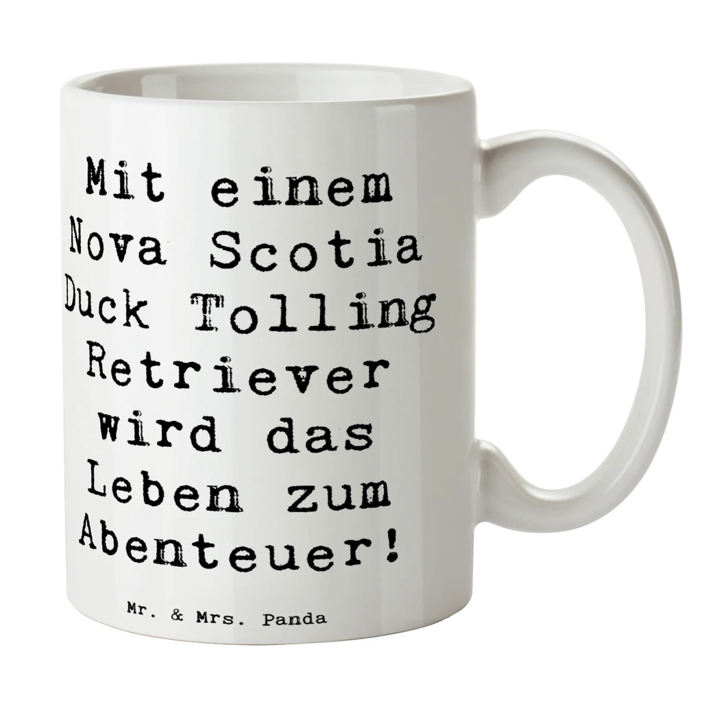 Tasse Spruch Nova Scotia Duck Abenteuer Tasse, Kaffeetasse, Teetasse, Becher, Kaffeebecher, Teebecher, Keramiktasse, Porzellantasse, Büro Tasse, Geschenk Tasse, Tasse Sprüche, Tasse Motive, Kaffeetassen, Tasse bedrucken, Designer Tasse, Cappuccino Tassen, Schöne Teetassen, Hund, Hunderasse, Rassehund, Hundebesitzer, Geschenk, Tierfreund, Schenken, Welpe