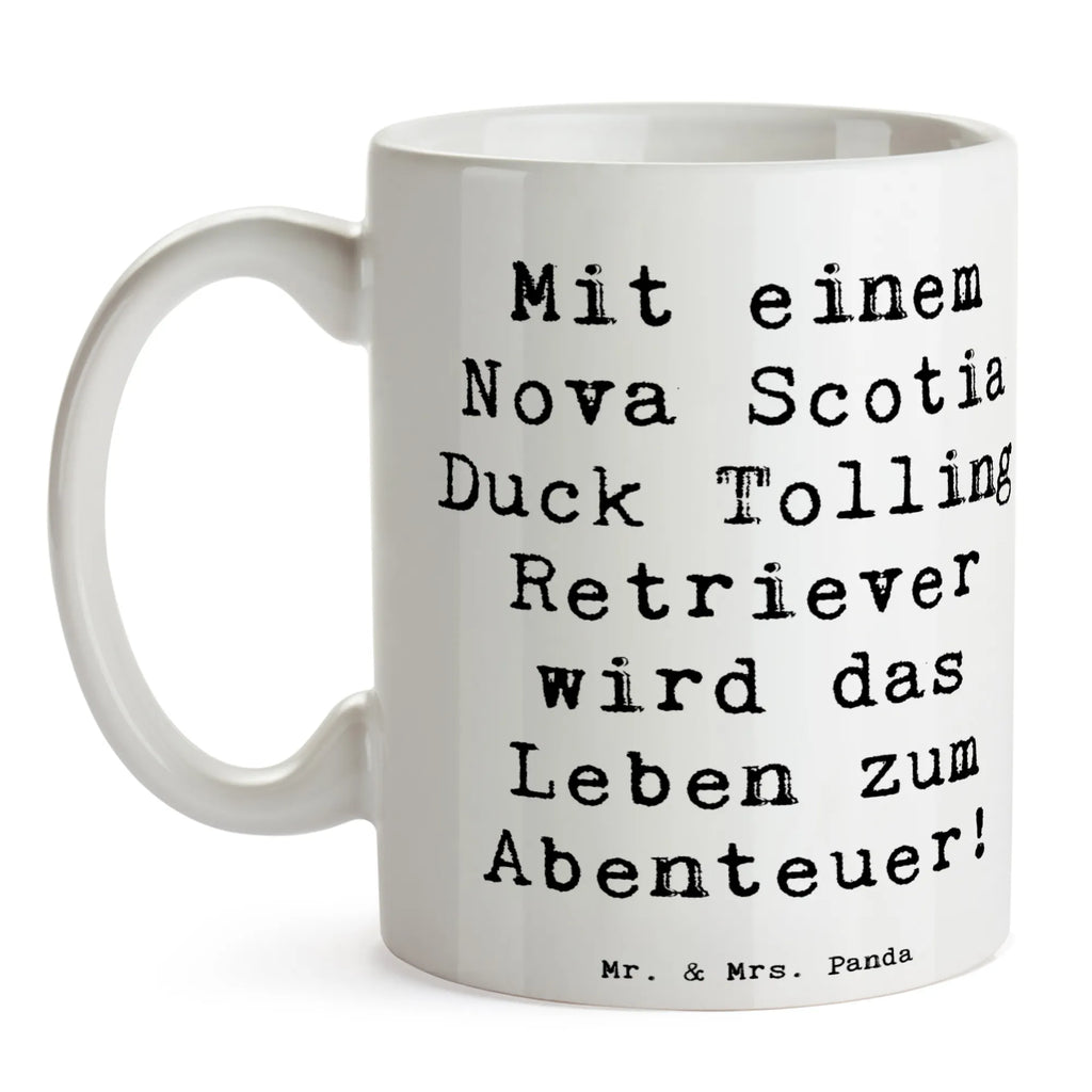 Tasse Spruch Nova Scotia Duck Abenteuer Tasse, Kaffeetasse, Teetasse, Becher, Kaffeebecher, Teebecher, Keramiktasse, Porzellantasse, Büro Tasse, Geschenk Tasse, Tasse Sprüche, Tasse Motive, Kaffeetassen, Tasse bedrucken, Designer Tasse, Cappuccino Tassen, Schöne Teetassen, Hund, Hunderasse, Rassehund, Hundebesitzer, Geschenk, Tierfreund, Schenken, Welpe