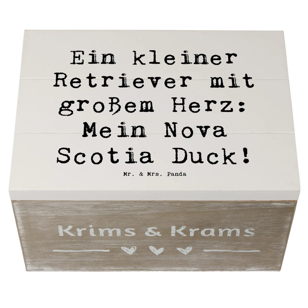 Holzkiste Spruch Nova Scotia Duck Herz Holzkiste, Kiste, Schatzkiste, Truhe, Schatulle, XXL, Erinnerungsbox, Erinnerungskiste, Dekokiste, Aufbewahrungsbox, Geschenkbox, Geschenkdose, Hund, Hunderasse, Rassehund, Hundebesitzer, Geschenk, Tierfreund, Schenken, Welpe