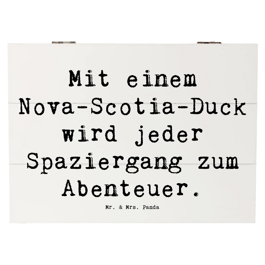 Holzkiste Spruch Nova Scotia Duck Abenteuer Holzkiste, Kiste, Schatzkiste, Truhe, Schatulle, XXL, Erinnerungsbox, Erinnerungskiste, Dekokiste, Aufbewahrungsbox, Geschenkbox, Geschenkdose, Hund, Hunderasse, Rassehund, Hundebesitzer, Geschenk, Tierfreund, Schenken, Welpe