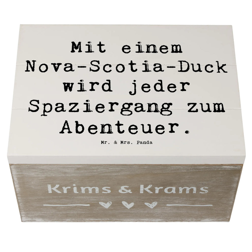 Holzkiste Spruch Nova Scotia Duck Abenteuer Holzkiste, Kiste, Schatzkiste, Truhe, Schatulle, XXL, Erinnerungsbox, Erinnerungskiste, Dekokiste, Aufbewahrungsbox, Geschenkbox, Geschenkdose, Hund, Hunderasse, Rassehund, Hundebesitzer, Geschenk, Tierfreund, Schenken, Welpe