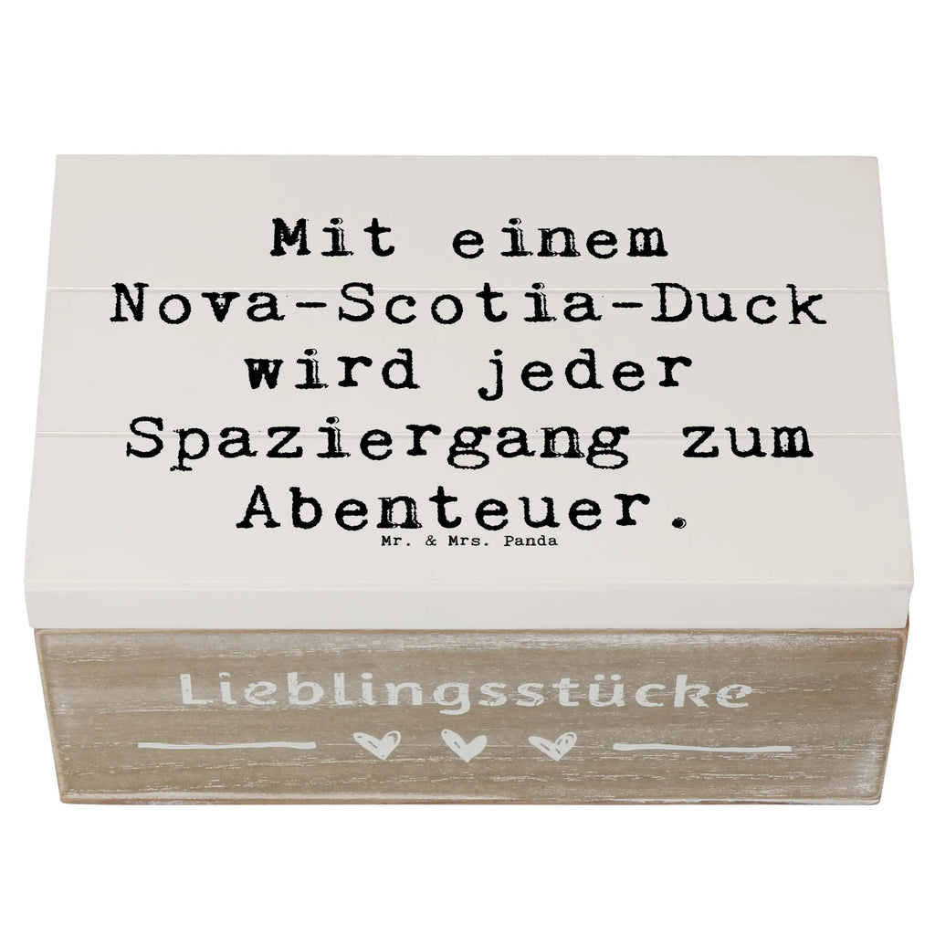 Holzkiste Spruch Nova Scotia Duck Abenteuer Holzkiste, Kiste, Schatzkiste, Truhe, Schatulle, XXL, Erinnerungsbox, Erinnerungskiste, Dekokiste, Aufbewahrungsbox, Geschenkbox, Geschenkdose, Hund, Hunderasse, Rassehund, Hundebesitzer, Geschenk, Tierfreund, Schenken, Welpe