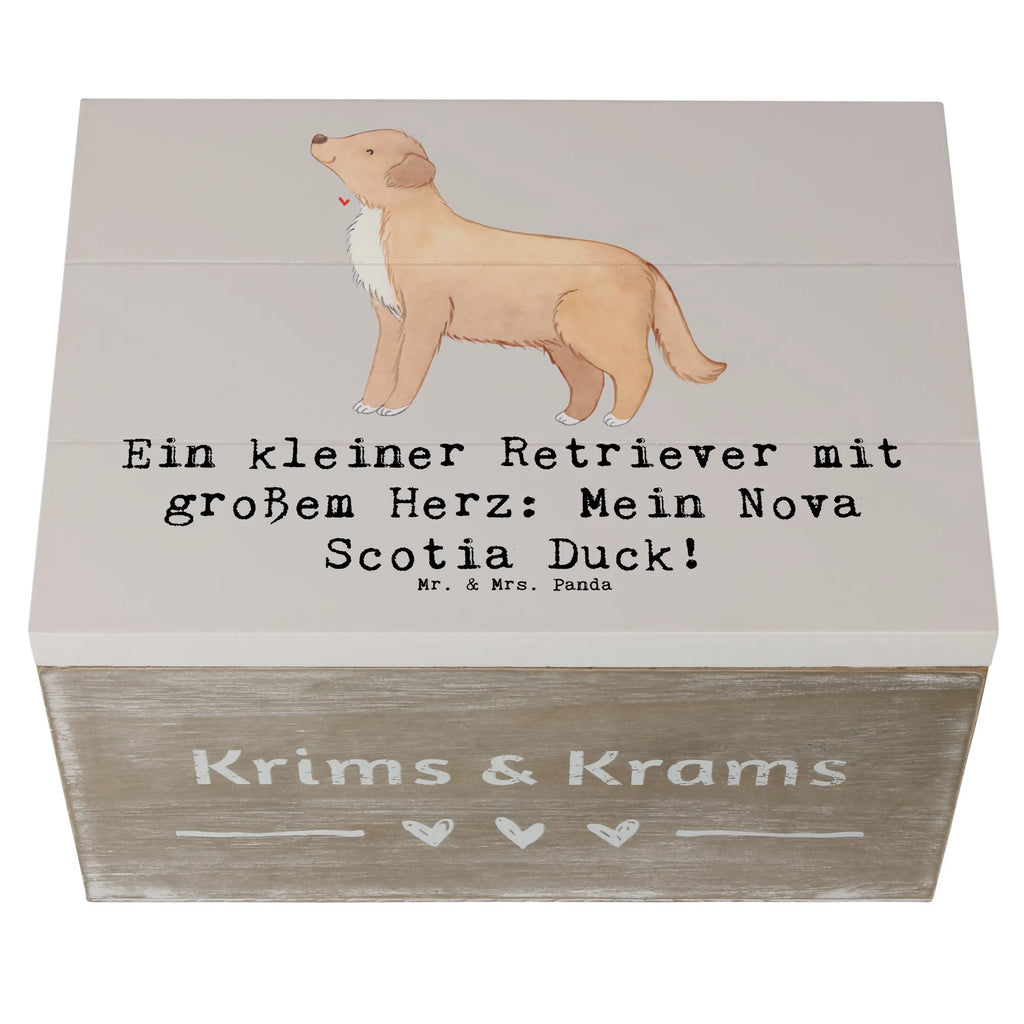 Holzkiste Nova Scotia Duck Herz Holzkiste, Kiste, Schatzkiste, Truhe, Schatulle, XXL, Erinnerungsbox, Erinnerungskiste, Dekokiste, Aufbewahrungsbox, Geschenkbox, Geschenkdose, Hund, Hunderasse, Rassehund, Hundebesitzer, Geschenk, Tierfreund, Schenken, Welpe