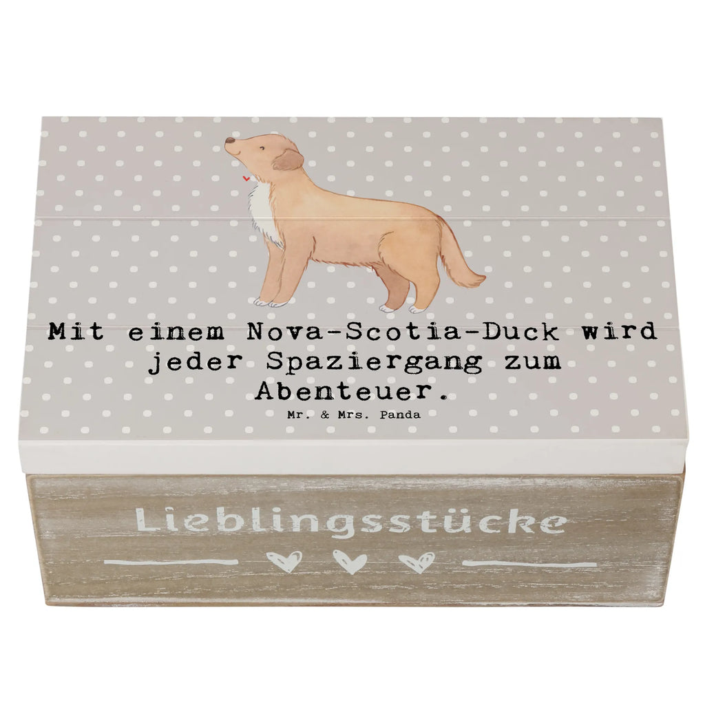 Holzkiste Nova Scotia Duck Abenteuer Holzkiste, Kiste, Schatzkiste, Truhe, Schatulle, XXL, Erinnerungsbox, Erinnerungskiste, Dekokiste, Aufbewahrungsbox, Geschenkbox, Geschenkdose, Hund, Hunderasse, Rassehund, Hundebesitzer, Geschenk, Tierfreund, Schenken, Welpe