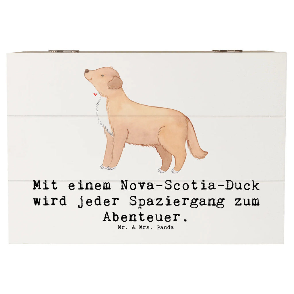 Holzkiste Nova Scotia Duck Abenteuer Holzkiste, Kiste, Schatzkiste, Truhe, Schatulle, XXL, Erinnerungsbox, Erinnerungskiste, Dekokiste, Aufbewahrungsbox, Geschenkbox, Geschenkdose, Hund, Hunderasse, Rassehund, Hundebesitzer, Geschenk, Tierfreund, Schenken, Welpe