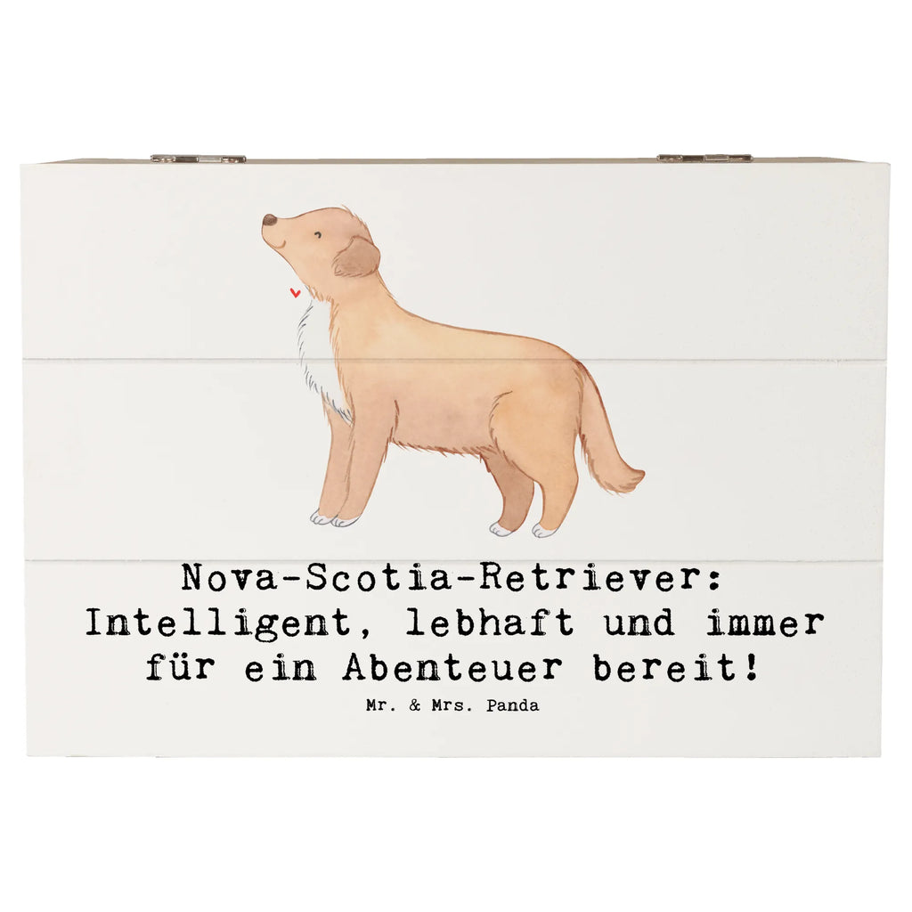 Holzkiste Nova Scotia Duck Holzkiste, Kiste, Schatzkiste, Truhe, Schatulle, XXL, Erinnerungsbox, Erinnerungskiste, Dekokiste, Aufbewahrungsbox, Geschenkbox, Geschenkdose, Hund, Hunderasse, Rassehund, Hundebesitzer, Geschenk, Tierfreund, Schenken, Welpe