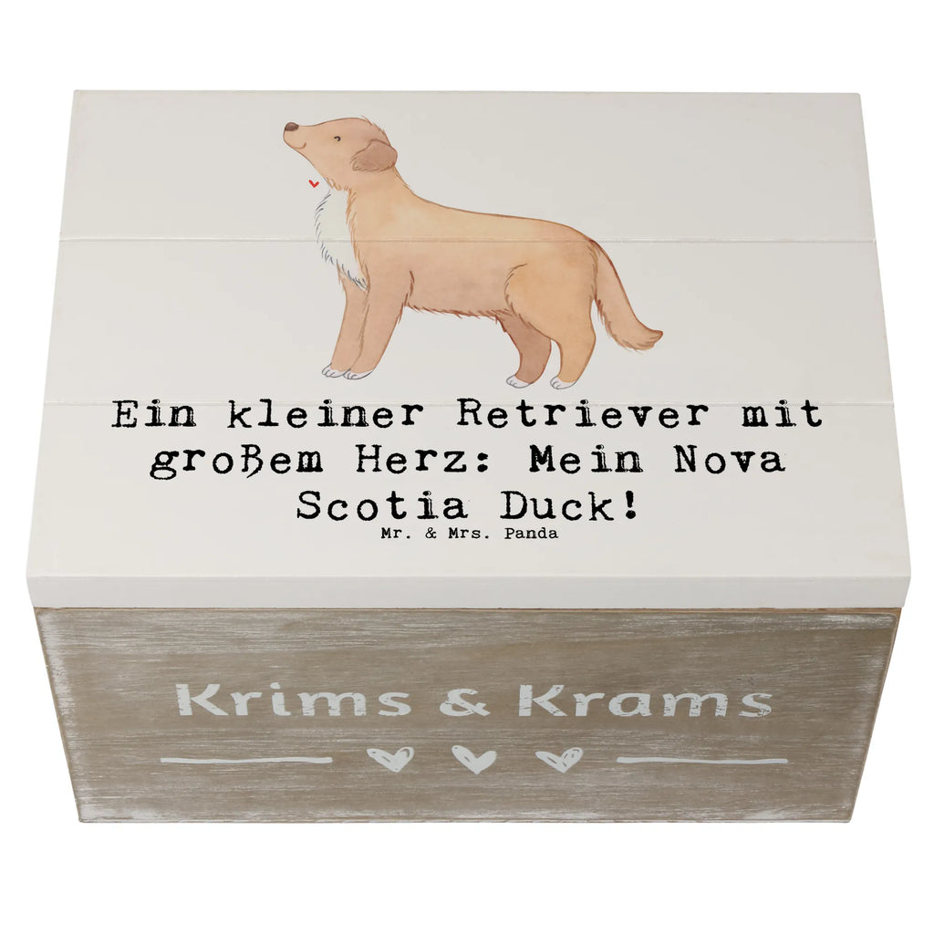 Holzkiste Nova Scotia Duck Herz Holzkiste, Kiste, Schatzkiste, Truhe, Schatulle, XXL, Erinnerungsbox, Erinnerungskiste, Dekokiste, Aufbewahrungsbox, Geschenkbox, Geschenkdose, Hund, Hunderasse, Rassehund, Hundebesitzer, Geschenk, Tierfreund, Schenken, Welpe