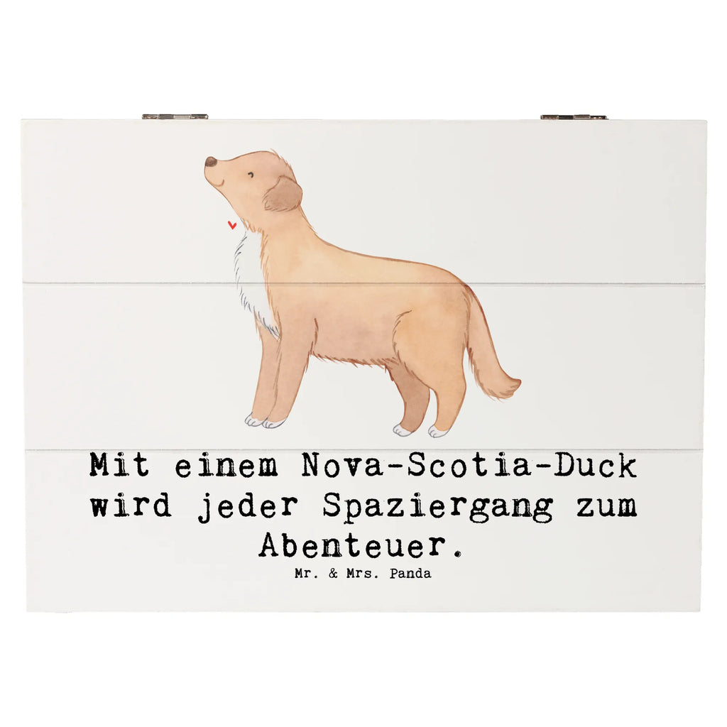 Holzkiste Nova Scotia Duck Abenteuer Holzkiste, Kiste, Schatzkiste, Truhe, Schatulle, XXL, Erinnerungsbox, Erinnerungskiste, Dekokiste, Aufbewahrungsbox, Geschenkbox, Geschenkdose, Hund, Hunderasse, Rassehund, Hundebesitzer, Geschenk, Tierfreund, Schenken, Welpe