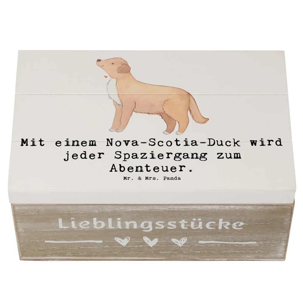 Holzkiste Nova Scotia Duck Abenteuer Holzkiste, Kiste, Schatzkiste, Truhe, Schatulle, XXL, Erinnerungsbox, Erinnerungskiste, Dekokiste, Aufbewahrungsbox, Geschenkbox, Geschenkdose, Hund, Hunderasse, Rassehund, Hundebesitzer, Geschenk, Tierfreund, Schenken, Welpe