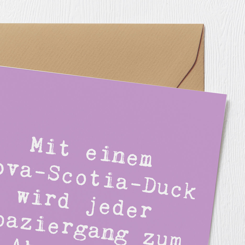 Deluxe Karte Spruch Nova Scotia Duck Abenteuer Karte, Grußkarte, Klappkarte, Einladungskarte, Glückwunschkarte, Hochzeitskarte, Geburtstagskarte, Hochwertige Grußkarte, Hochwertige Klappkarte, Hund, Hunderasse, Rassehund, Hundebesitzer, Geschenk, Tierfreund, Schenken, Welpe