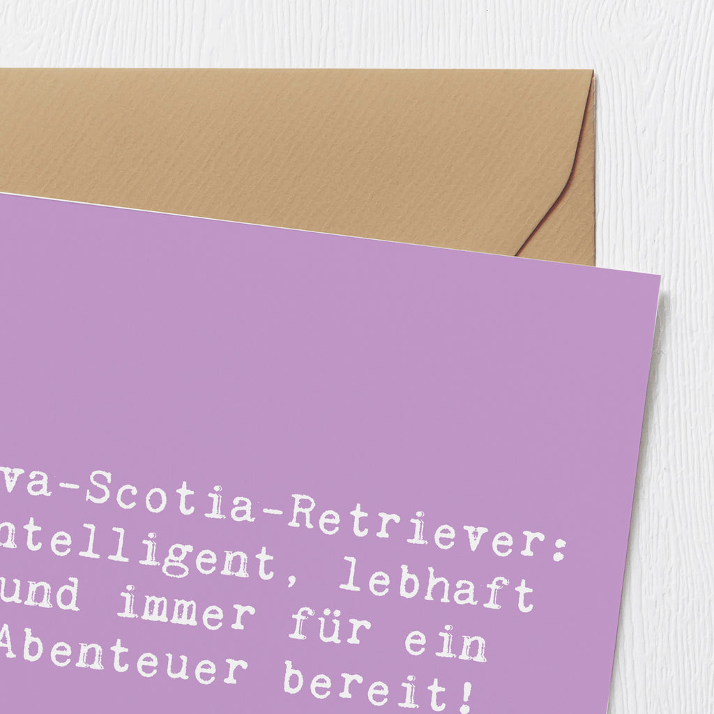 Deluxe Karte Spruch Nova Scotia Duck Karte, Grußkarte, Klappkarte, Einladungskarte, Glückwunschkarte, Hochzeitskarte, Geburtstagskarte, Hochwertige Grußkarte, Hochwertige Klappkarte, Hund, Hunderasse, Rassehund, Hundebesitzer, Geschenk, Tierfreund, Schenken, Welpe