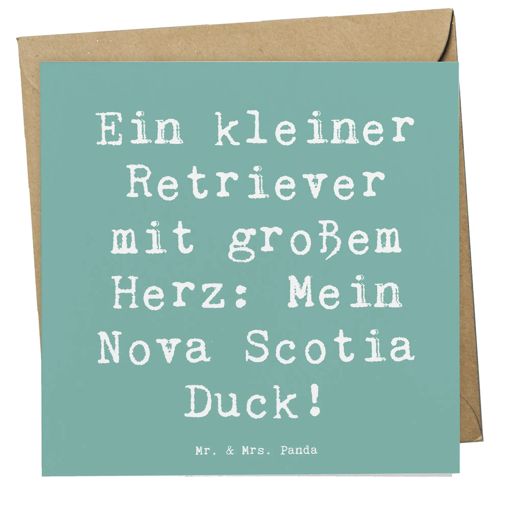 Deluxe Karte Spruch Nova Scotia Duck Herz Karte, Grußkarte, Klappkarte, Einladungskarte, Glückwunschkarte, Hochzeitskarte, Geburtstagskarte, Hochwertige Grußkarte, Hochwertige Klappkarte, Hund, Hunderasse, Rassehund, Hundebesitzer, Geschenk, Tierfreund, Schenken, Welpe