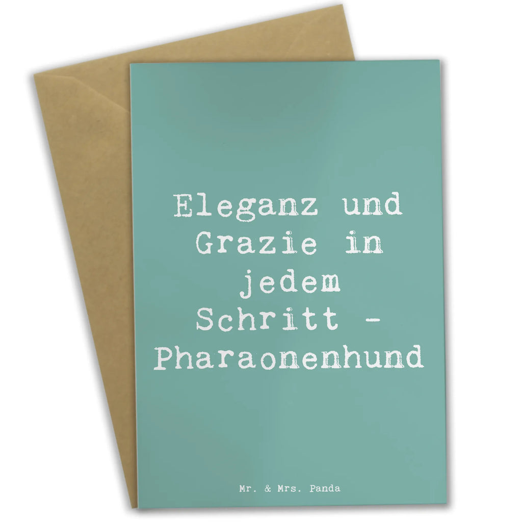 Grußkarte Spruch Eleganter Pharaonenhund Grußkarte, Klappkarte, Einladungskarte, Glückwunschkarte, Hochzeitskarte, Geburtstagskarte, Karte, Ansichtskarten, Hund, Hunderasse, Rassehund, Hundebesitzer, Geschenk, Tierfreund, Schenken, Welpe