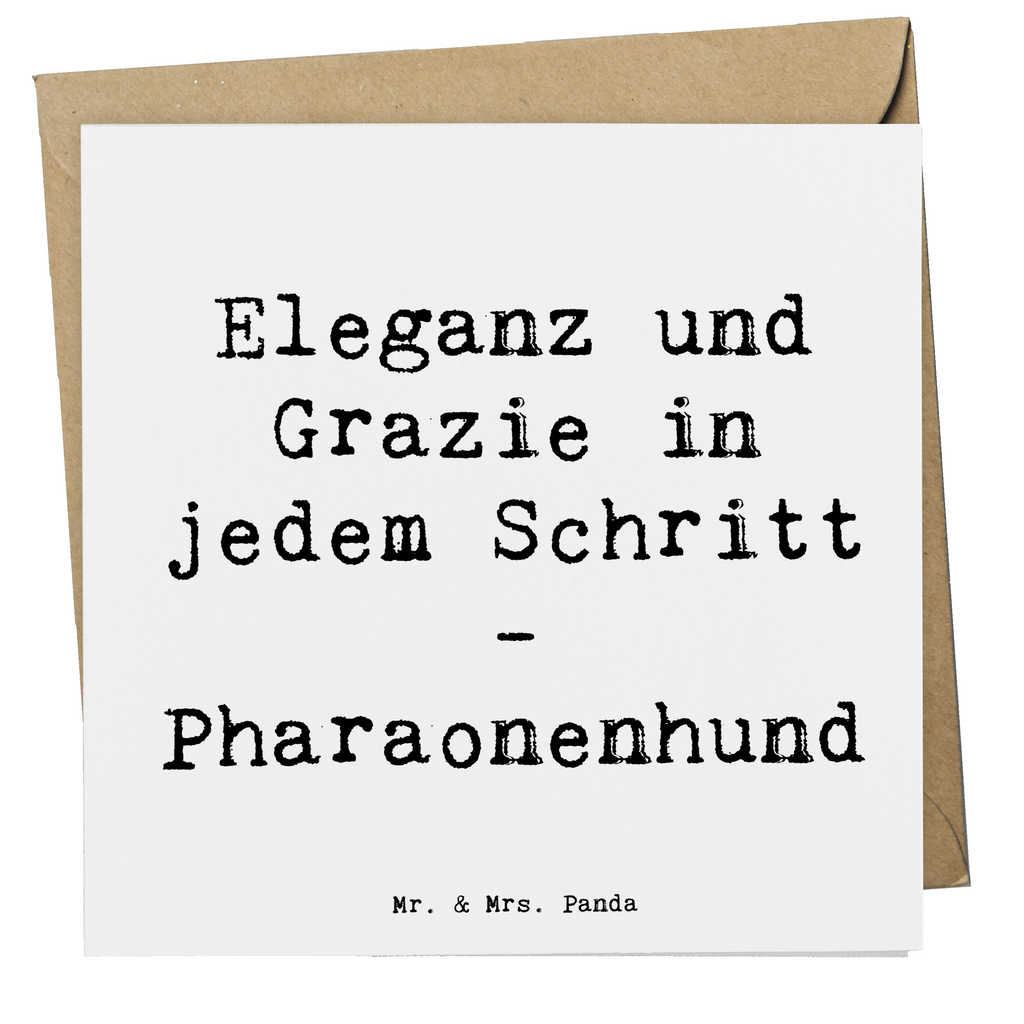 Deluxe Karte Spruch Eleganter Pharaonenhund Karte, Grußkarte, Klappkarte, Einladungskarte, Glückwunschkarte, Hochzeitskarte, Geburtstagskarte, Hochwertige Grußkarte, Hochwertige Klappkarte, Hund, Hunderasse, Rassehund, Hundebesitzer, Geschenk, Tierfreund, Schenken, Welpe