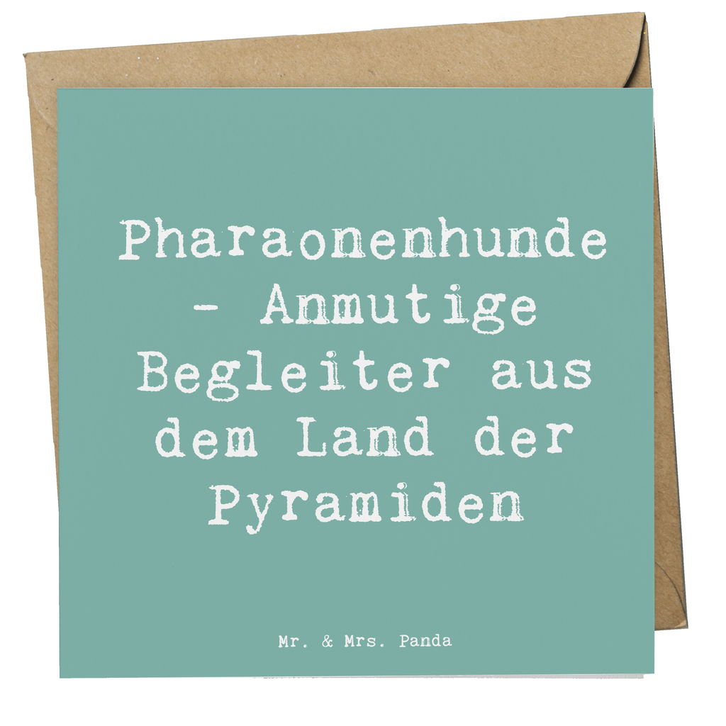 Deluxe Karte Spruch Pharaonenhund Freunde Karte, Grußkarte, Klappkarte, Einladungskarte, Glückwunschkarte, Hochzeitskarte, Geburtstagskarte, Hochwertige Grußkarte, Hochwertige Klappkarte, Hund, Hunderasse, Rassehund, Hundebesitzer, Geschenk, Tierfreund, Schenken, Welpe