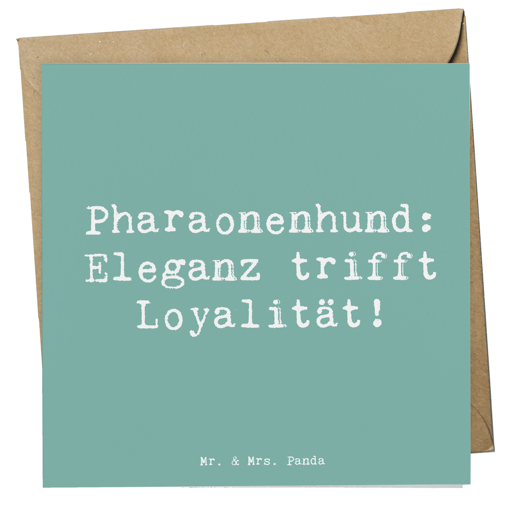 Deluxe Karte Spruch Pharaonenhund Eleganz Karte, Grußkarte, Klappkarte, Einladungskarte, Glückwunschkarte, Hochzeitskarte, Geburtstagskarte, Hochwertige Grußkarte, Hochwertige Klappkarte, Hund, Hunderasse, Rassehund, Hundebesitzer, Geschenk, Tierfreund, Schenken, Welpe