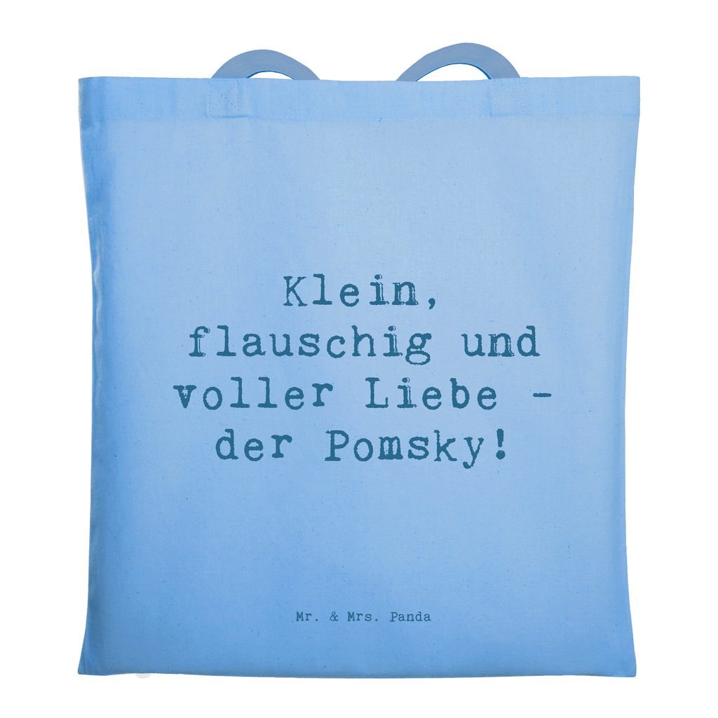 Tragetasche Spruch Flauschiger Pomsky Beuteltasche, Beutel, Einkaufstasche, Jutebeutel, Stoffbeutel, Tasche, Shopper, Umhängetasche, Strandtasche, Schultertasche, Stofftasche, Tragetasche, Badetasche, Jutetasche, Einkaufstüte, Laptoptasche, Hund, Hunderasse, Rassehund, Hundebesitzer, Geschenk, Tierfreund, Schenken, Welpe