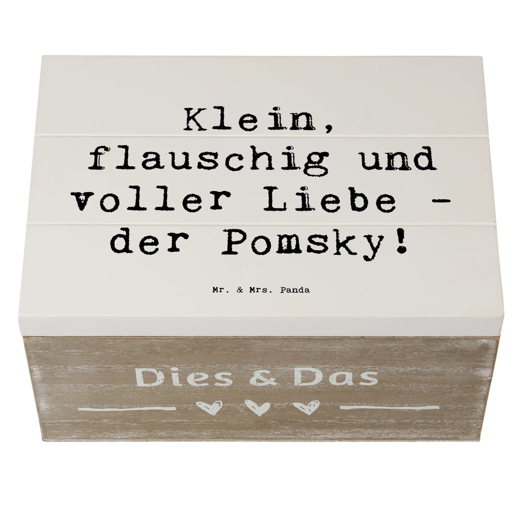 Holzkiste Spruch Flauschiger Pomsky Holzkiste, Kiste, Schatzkiste, Truhe, Schatulle, XXL, Erinnerungsbox, Erinnerungskiste, Dekokiste, Aufbewahrungsbox, Geschenkbox, Geschenkdose, Hund, Hunderasse, Rassehund, Hundebesitzer, Geschenk, Tierfreund, Schenken, Welpe