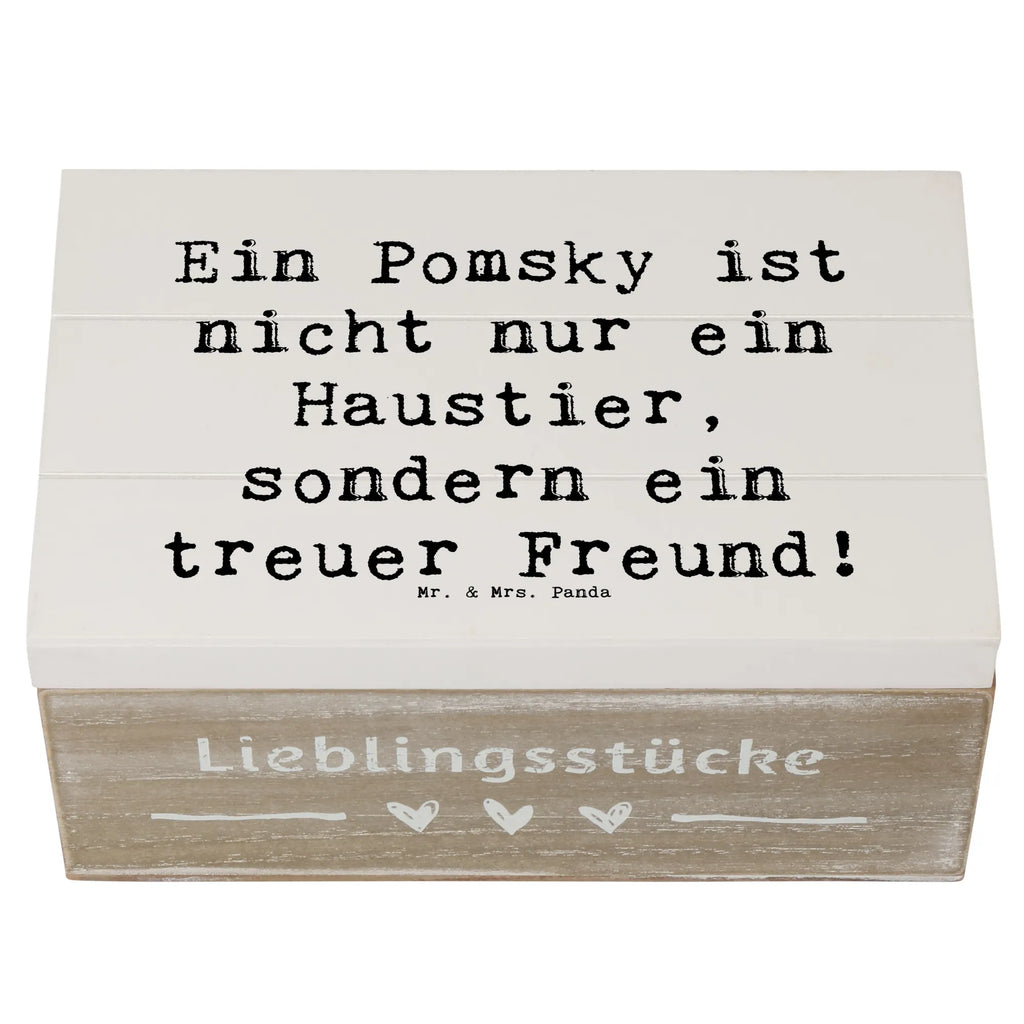 Holzkiste Spruch Pomsky Freund Holzkiste, Kiste, Schatzkiste, Truhe, Schatulle, XXL, Erinnerungsbox, Erinnerungskiste, Dekokiste, Aufbewahrungsbox, Geschenkbox, Geschenkdose, Hund, Hunderasse, Rassehund, Hundebesitzer, Geschenk, Tierfreund, Schenken, Welpe