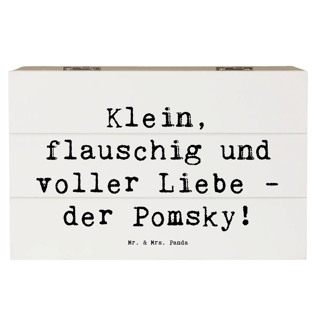 Holzkiste Spruch Flauschiger Pomsky Holzkiste, Kiste, Schatzkiste, Truhe, Schatulle, XXL, Erinnerungsbox, Erinnerungskiste, Dekokiste, Aufbewahrungsbox, Geschenkbox, Geschenkdose, Hund, Hunderasse, Rassehund, Hundebesitzer, Geschenk, Tierfreund, Schenken, Welpe