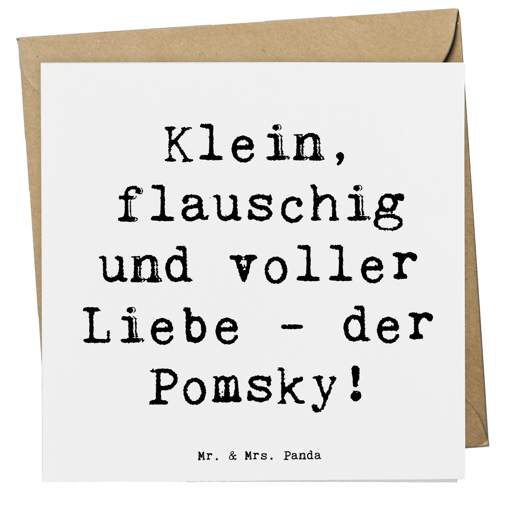 Deluxe Karte Spruch Flauschiger Pomsky Karte, Grußkarte, Klappkarte, Einladungskarte, Glückwunschkarte, Hochzeitskarte, Geburtstagskarte, Hochwertige Grußkarte, Hochwertige Klappkarte, Hund, Hunderasse, Rassehund, Hundebesitzer, Geschenk, Tierfreund, Schenken, Welpe