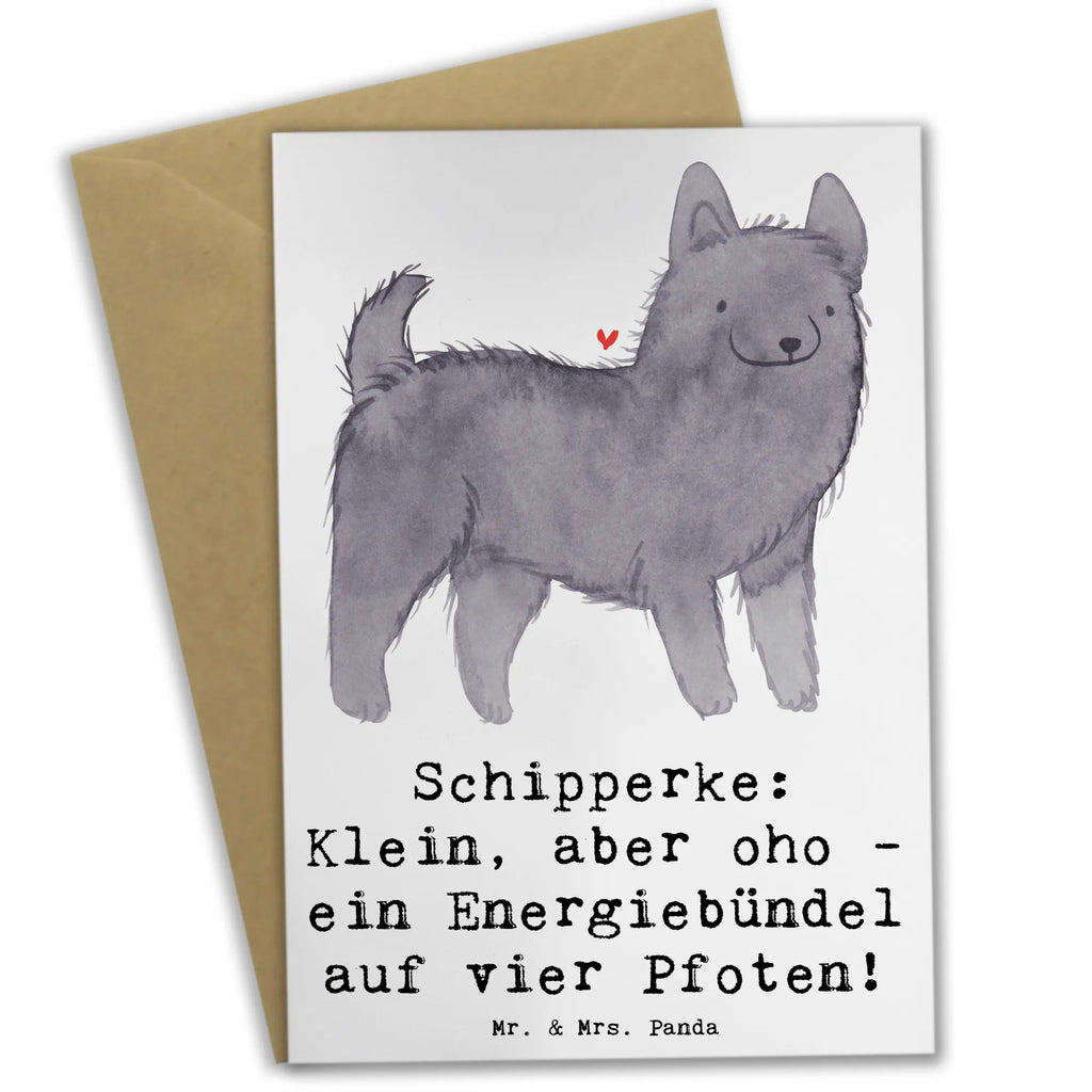 Grußkarte Schipperke Energie Grußkarte, Klappkarte, Einladungskarte, Glückwunschkarte, Hochzeitskarte, Geburtstagskarte, Karte, Ansichtskarten, Hund, Hunderasse, Rassehund, Hundebesitzer, Geschenk, Tierfreund, Schenken, Welpe