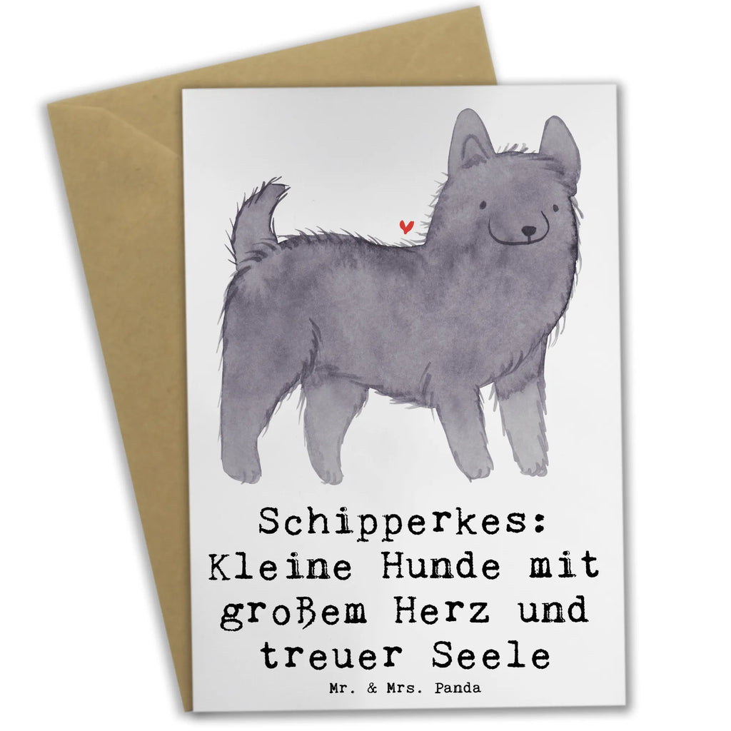 Grußkarte Schipperkes Herz Grußkarte, Klappkarte, Einladungskarte, Glückwunschkarte, Hochzeitskarte, Geburtstagskarte, Karte, Ansichtskarten, Hund, Hunderasse, Rassehund, Hundebesitzer, Geschenk, Tierfreund, Schenken, Welpe