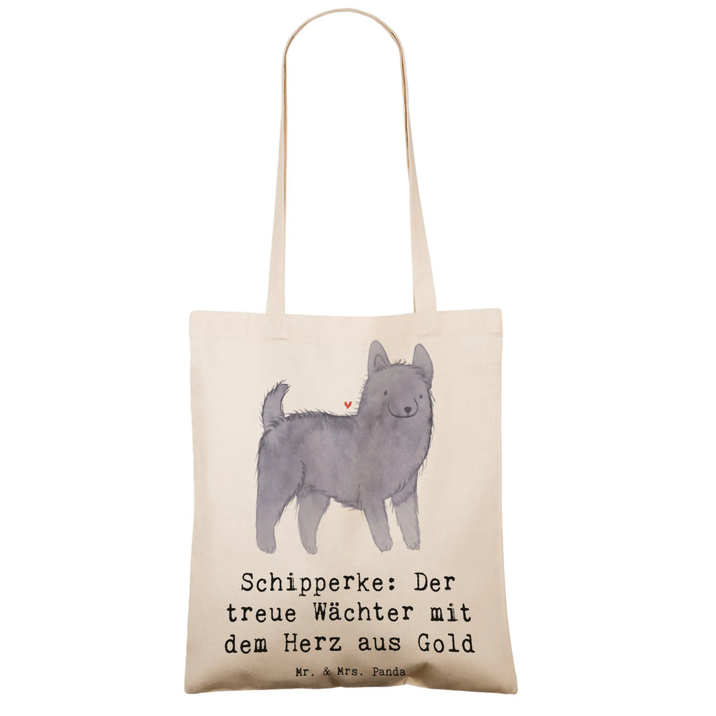 Tragetasche Schipperke Wächterherz Beuteltasche, Beutel, Einkaufstasche, Jutebeutel, Stoffbeutel, Tasche, Shopper, Umhängetasche, Strandtasche, Schultertasche, Stofftasche, Tragetasche, Badetasche, Jutetasche, Einkaufstüte, Laptoptasche, Hund, Hunderasse, Rassehund, Hundebesitzer, Geschenk, Tierfreund, Schenken, Welpe