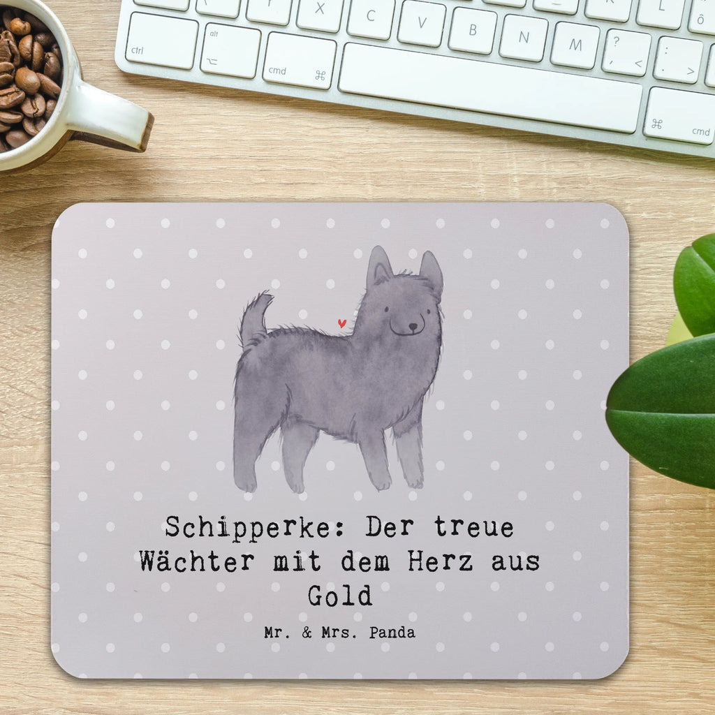 Mauspad Schipperke Wächterherz Mousepad, Computer zubehör, Büroausstattung, PC Zubehör, Arbeitszimmer, Mauspad, Einzigartiges Mauspad, Designer Mauspad, Mausunterlage, Mauspad Büro, Hund, Hunderasse, Rassehund, Hundebesitzer, Geschenk, Tierfreund, Schenken, Welpe