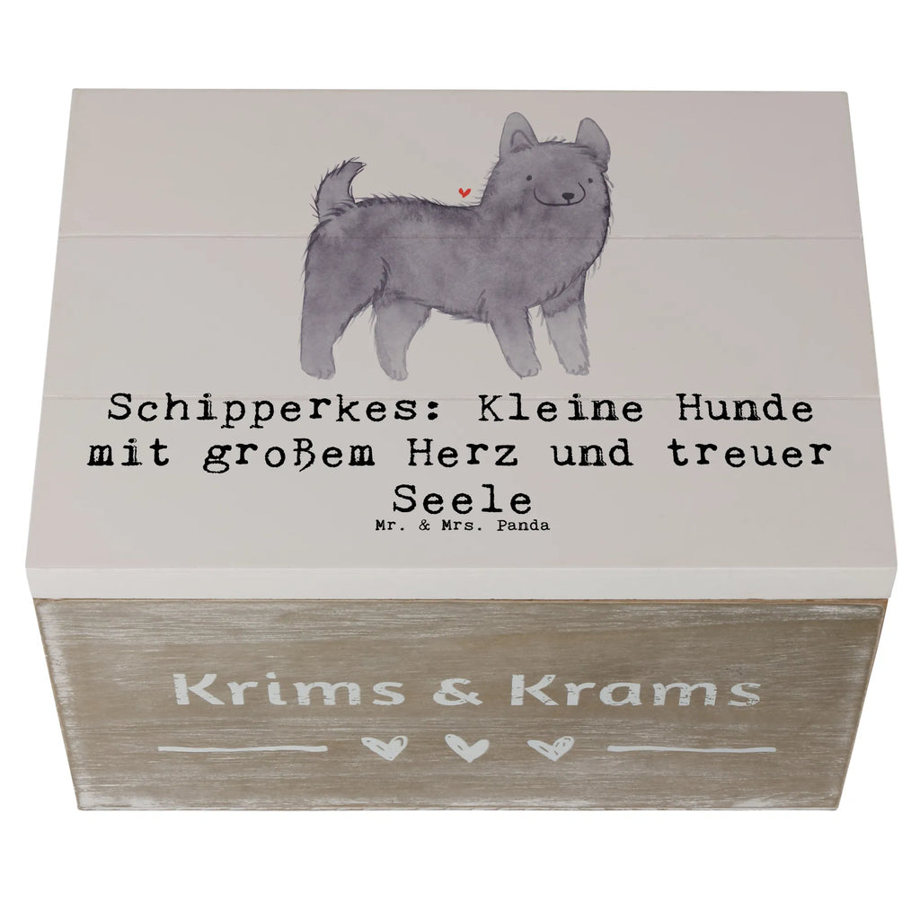 Holzkiste Schipperkes Herz Holzkiste, Kiste, Schatzkiste, Truhe, Schatulle, XXL, Erinnerungsbox, Erinnerungskiste, Dekokiste, Aufbewahrungsbox, Geschenkbox, Geschenkdose, Hund, Hunderasse, Rassehund, Hundebesitzer, Geschenk, Tierfreund, Schenken, Welpe