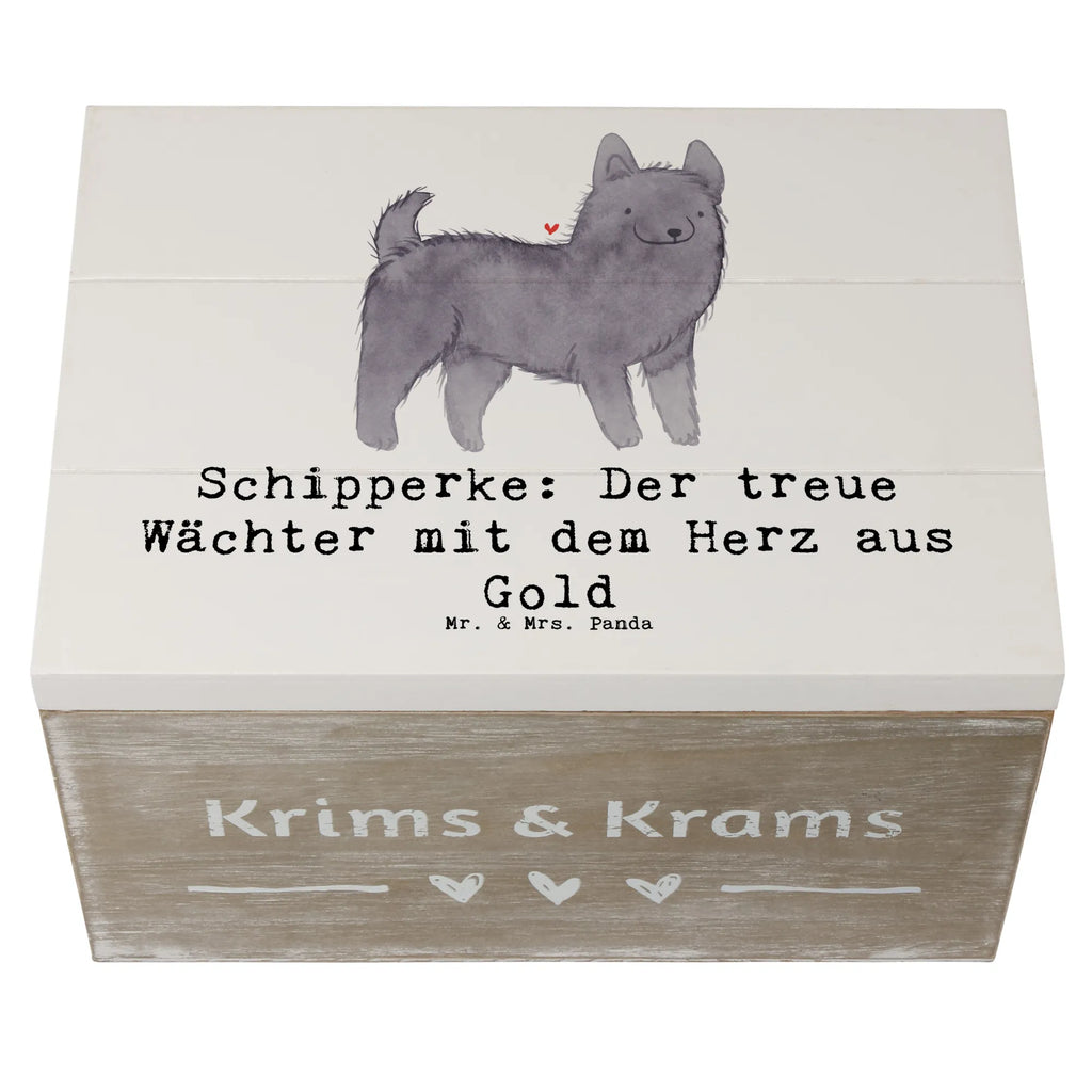 Holzkiste Schipperke Wächterherz Holzkiste, Kiste, Schatzkiste, Truhe, Schatulle, XXL, Erinnerungsbox, Erinnerungskiste, Dekokiste, Aufbewahrungsbox, Geschenkbox, Geschenkdose, Hund, Hunderasse, Rassehund, Hundebesitzer, Geschenk, Tierfreund, Schenken, Welpe