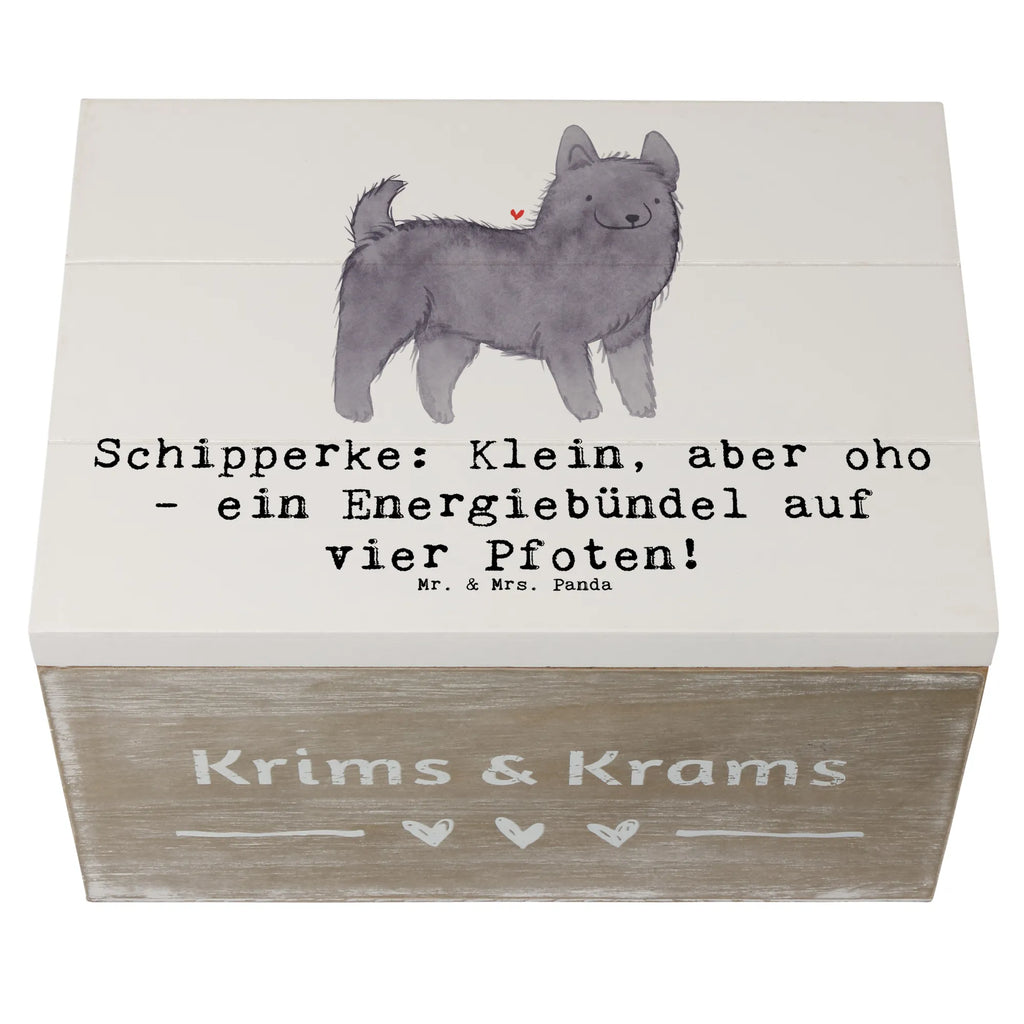 Holzkiste Schipperke Energie Holzkiste, Kiste, Schatzkiste, Truhe, Schatulle, XXL, Erinnerungsbox, Erinnerungskiste, Dekokiste, Aufbewahrungsbox, Geschenkbox, Geschenkdose, Hund, Hunderasse, Rassehund, Hundebesitzer, Geschenk, Tierfreund, Schenken, Welpe