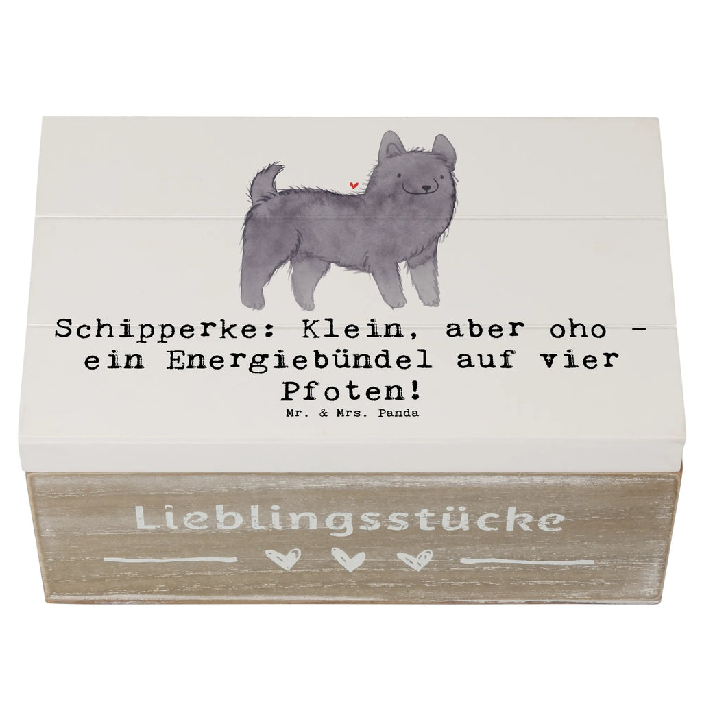 Holzkiste Schipperke Energie Holzkiste, Kiste, Schatzkiste, Truhe, Schatulle, XXL, Erinnerungsbox, Erinnerungskiste, Dekokiste, Aufbewahrungsbox, Geschenkbox, Geschenkdose, Hund, Hunderasse, Rassehund, Hundebesitzer, Geschenk, Tierfreund, Schenken, Welpe