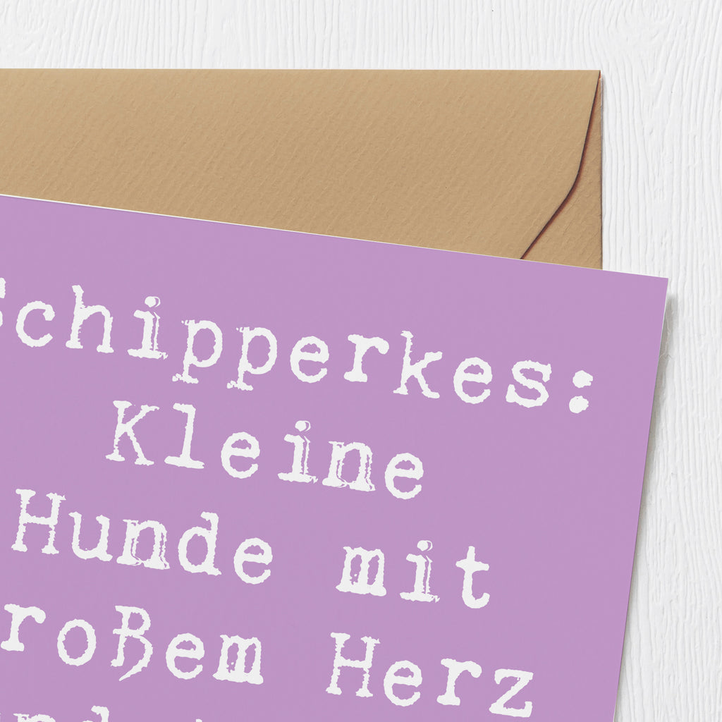 Deluxe Karte Spruch Schipperkes Herz Karte, Grußkarte, Klappkarte, Einladungskarte, Glückwunschkarte, Hochzeitskarte, Geburtstagskarte, Hochwertige Grußkarte, Hochwertige Klappkarte, Hund, Hunderasse, Rassehund, Hundebesitzer, Geschenk, Tierfreund, Schenken, Welpe