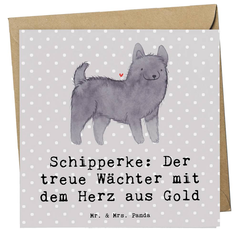 Deluxe Karte Schipperke Wächterherz Karte, Grußkarte, Klappkarte, Einladungskarte, Glückwunschkarte, Hochzeitskarte, Geburtstagskarte, Hochwertige Grußkarte, Hochwertige Klappkarte, Hund, Hunderasse, Rassehund, Hundebesitzer, Geschenk, Tierfreund, Schenken, Welpe