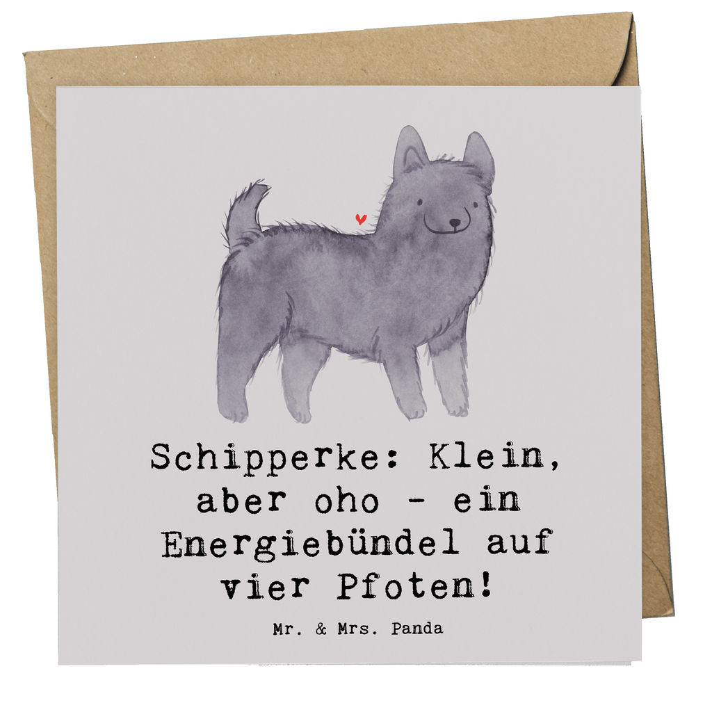 Deluxe Karte Schipperke Energie Karte, Grußkarte, Klappkarte, Einladungskarte, Glückwunschkarte, Hochzeitskarte, Geburtstagskarte, Hochwertige Grußkarte, Hochwertige Klappkarte, Hund, Hunderasse, Rassehund, Hundebesitzer, Geschenk, Tierfreund, Schenken, Welpe