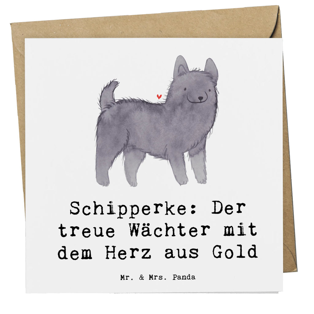 Deluxe Karte Schipperke Wächterherz Karte, Grußkarte, Klappkarte, Einladungskarte, Glückwunschkarte, Hochzeitskarte, Geburtstagskarte, Hochwertige Grußkarte, Hochwertige Klappkarte, Hund, Hunderasse, Rassehund, Hundebesitzer, Geschenk, Tierfreund, Schenken, Welpe