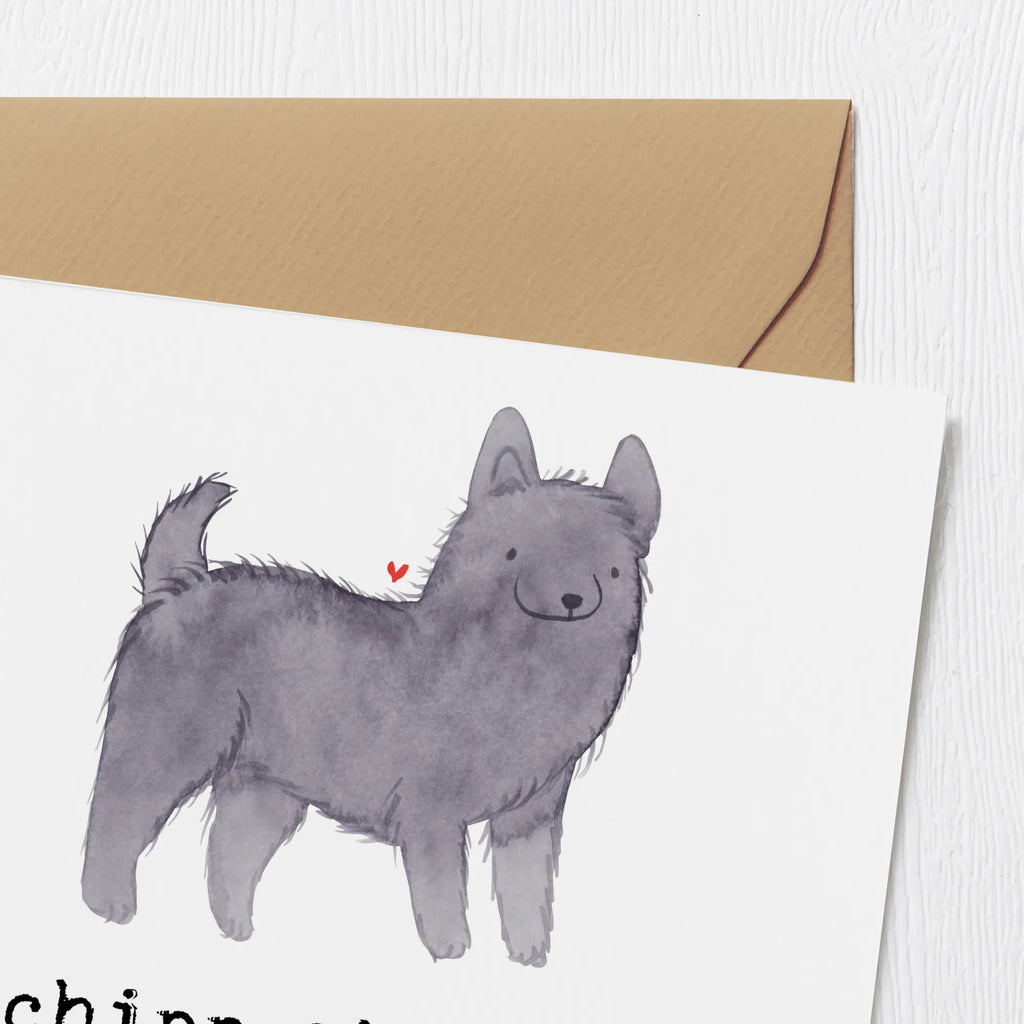 Deluxe Karte Schipperke Wächterherz Karte, Grußkarte, Klappkarte, Einladungskarte, Glückwunschkarte, Hochzeitskarte, Geburtstagskarte, Hochwertige Grußkarte, Hochwertige Klappkarte, Hund, Hunderasse, Rassehund, Hundebesitzer, Geschenk, Tierfreund, Schenken, Welpe