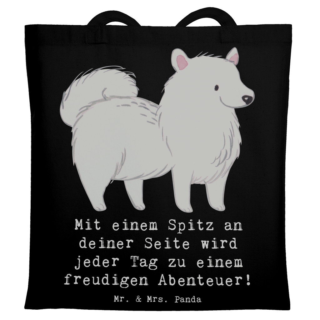 Tragetasche Freudiger Spitz Beuteltasche, Beutel, Einkaufstasche, Jutebeutel, Stoffbeutel, Tasche, Shopper, Umhängetasche, Strandtasche, Schultertasche, Stofftasche, Tragetasche, Badetasche, Jutetasche, Einkaufstüte, Laptoptasche, Hund, Hunderasse, Rassehund, Hundebesitzer, Geschenk, Tierfreund, Schenken, Welpe