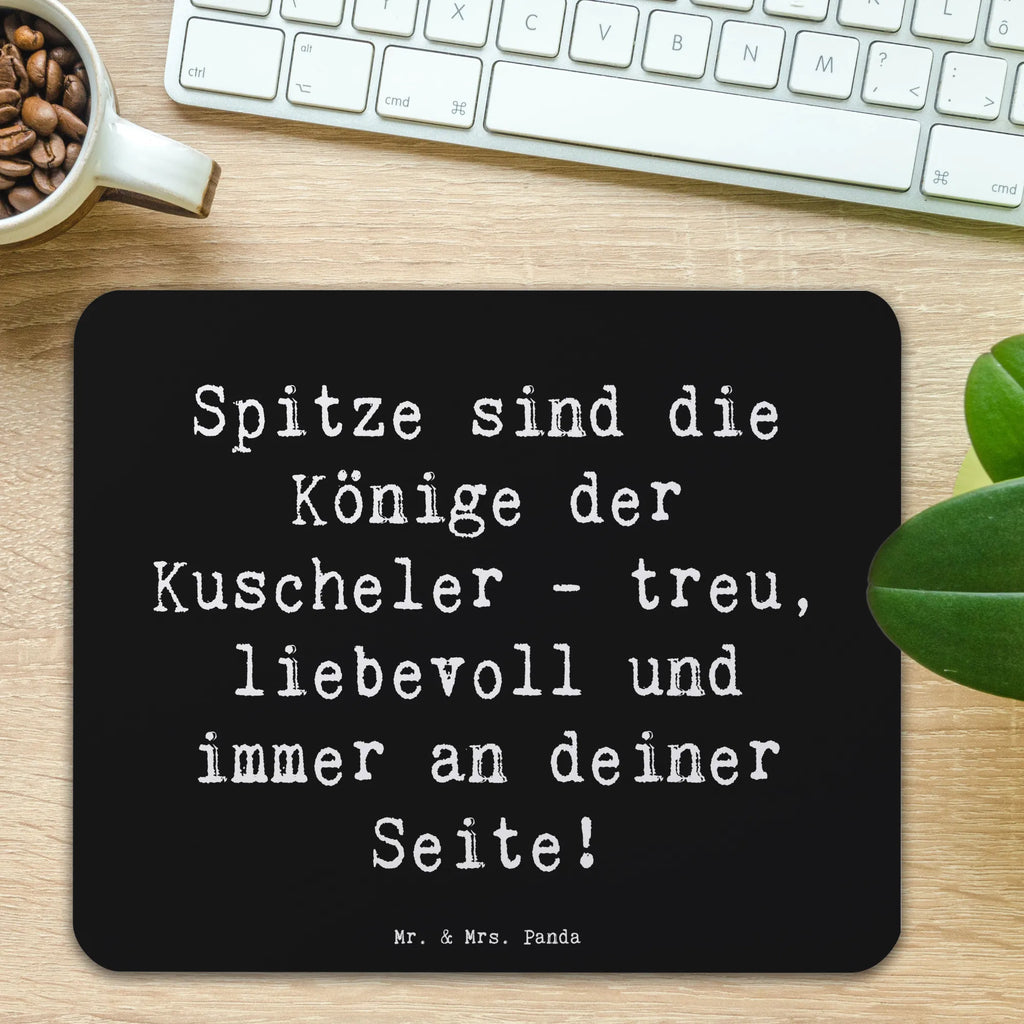 Mauspad Spruch Spitz König Mousepad, Computer zubehör, Büroausstattung, PC Zubehör, Arbeitszimmer, Mauspad, Einzigartiges Mauspad, Designer Mauspad, Mausunterlage, Mauspad Büro, Hund, Hunderasse, Rassehund, Hundebesitzer, Geschenk, Tierfreund, Schenken, Welpe