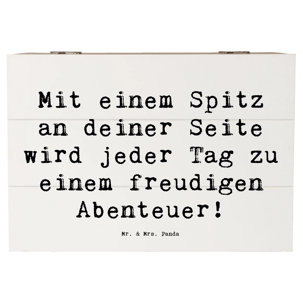 Holzkiste Spruch Freudiger Spitz Holzkiste, Kiste, Schatzkiste, Truhe, Schatulle, XXL, Erinnerungsbox, Erinnerungskiste, Dekokiste, Aufbewahrungsbox, Geschenkbox, Geschenkdose, Hund, Hunderasse, Rassehund, Hundebesitzer, Geschenk, Tierfreund, Schenken, Welpe